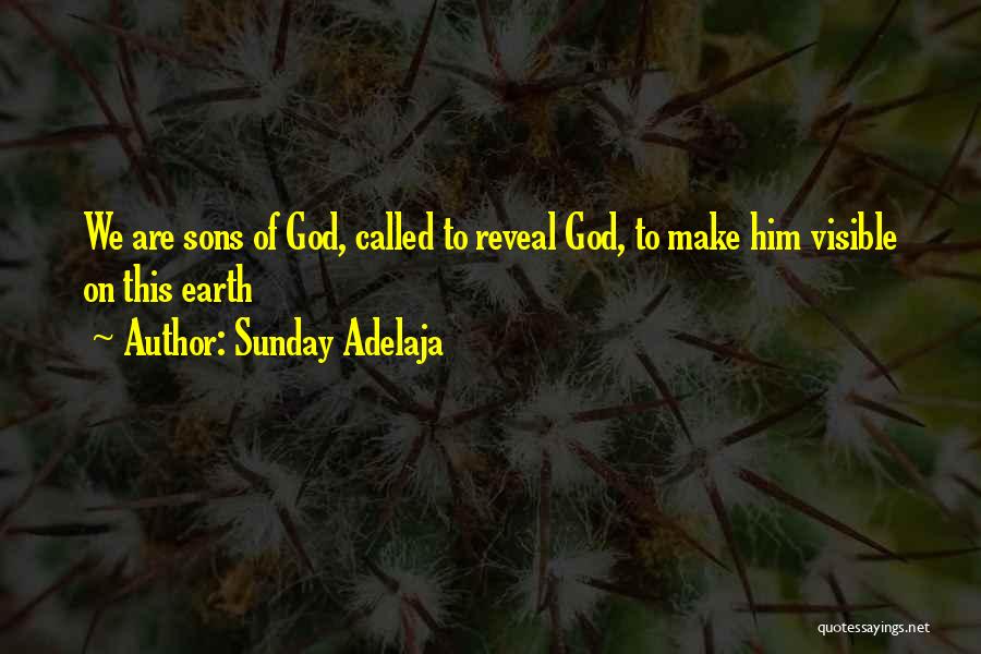 Sunday Adelaja Quotes: We Are Sons Of God, Called To Reveal God, To Make Him Visible On This Earth