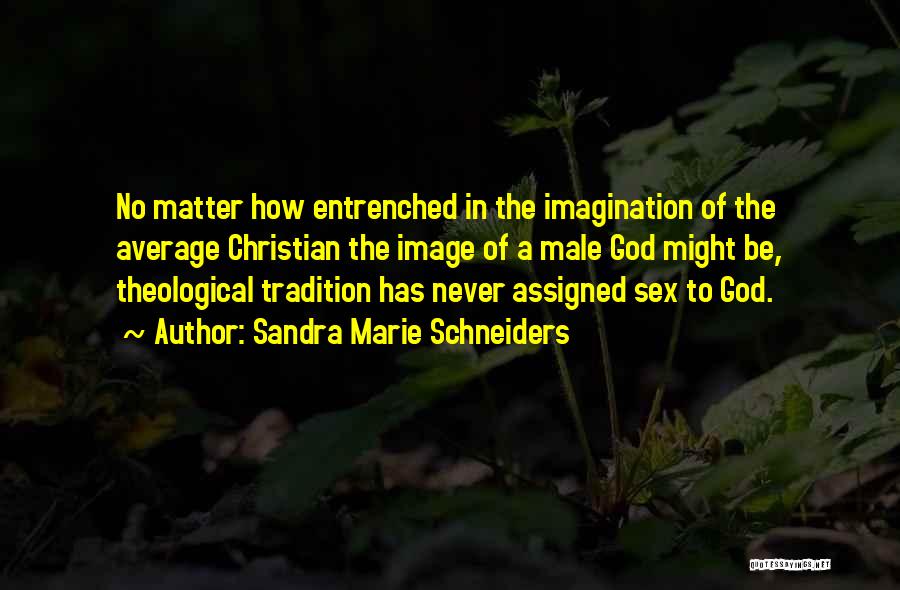 Sandra Marie Schneiders Quotes: No Matter How Entrenched In The Imagination Of The Average Christian The Image Of A Male God Might Be, Theological