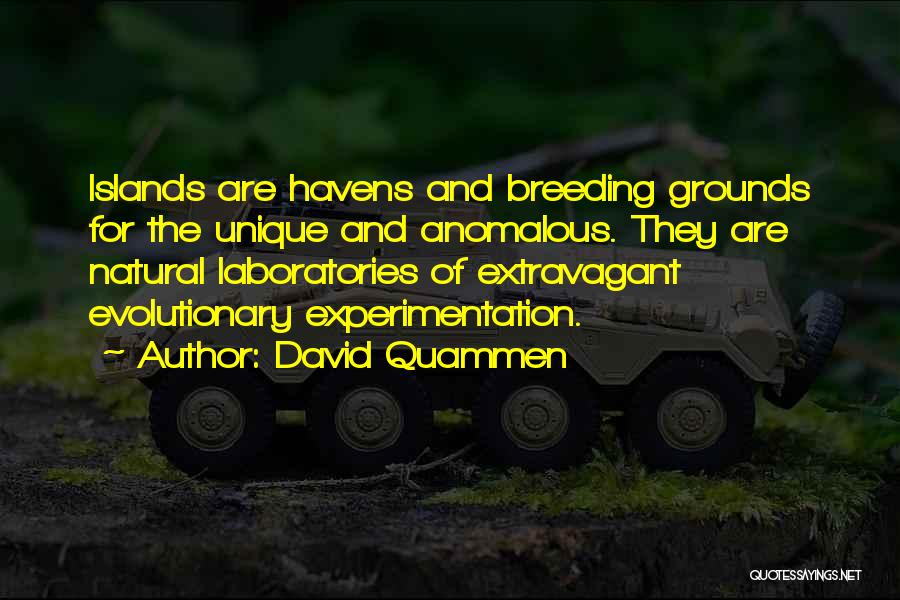 David Quammen Quotes: Islands Are Havens And Breeding Grounds For The Unique And Anomalous. They Are Natural Laboratories Of Extravagant Evolutionary Experimentation.