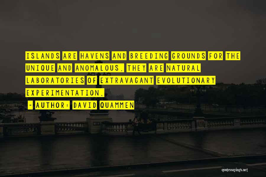 David Quammen Quotes: Islands Are Havens And Breeding Grounds For The Unique And Anomalous. They Are Natural Laboratories Of Extravagant Evolutionary Experimentation.