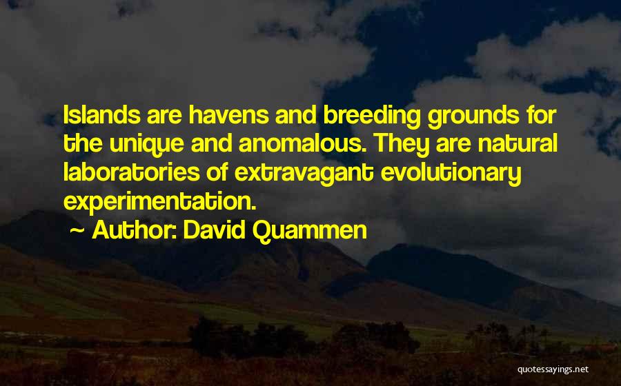 David Quammen Quotes: Islands Are Havens And Breeding Grounds For The Unique And Anomalous. They Are Natural Laboratories Of Extravagant Evolutionary Experimentation.