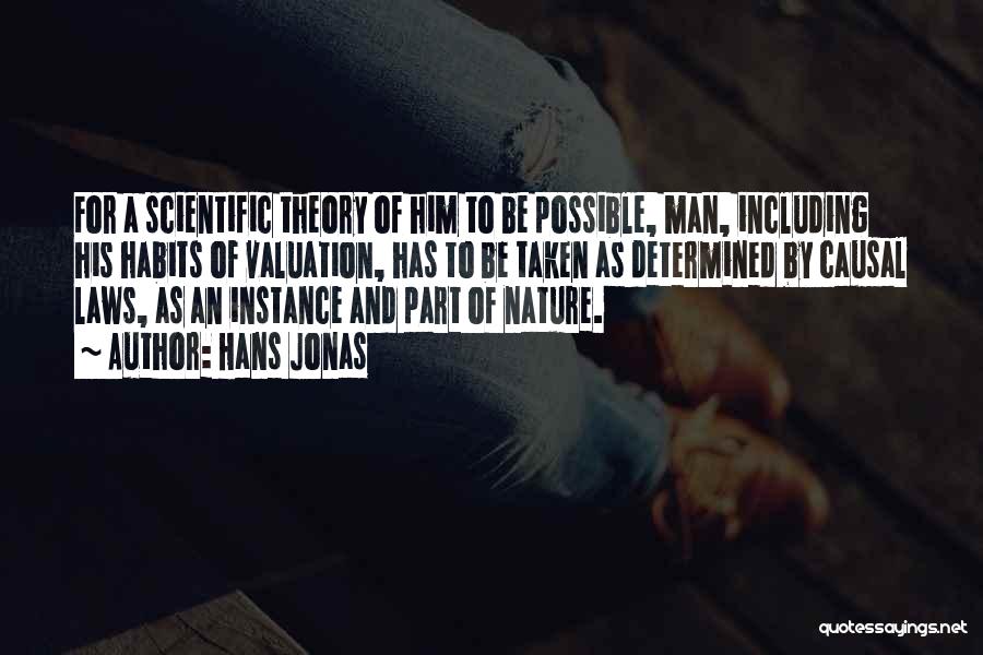 Hans Jonas Quotes: For A Scientific Theory Of Him To Be Possible, Man, Including His Habits Of Valuation, Has To Be Taken As