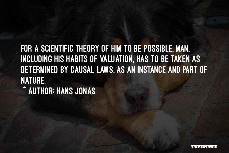 Hans Jonas Quotes: For A Scientific Theory Of Him To Be Possible, Man, Including His Habits Of Valuation, Has To Be Taken As