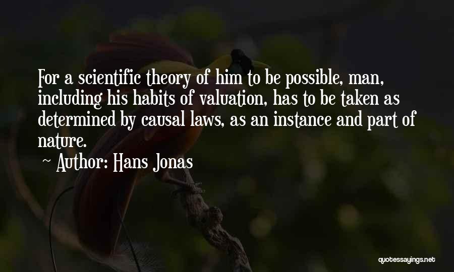Hans Jonas Quotes: For A Scientific Theory Of Him To Be Possible, Man, Including His Habits Of Valuation, Has To Be Taken As