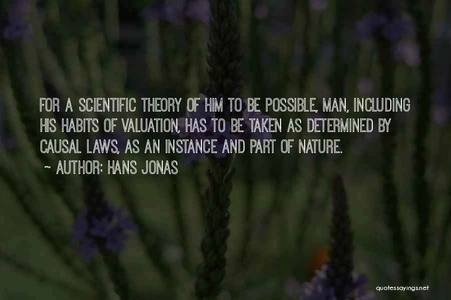Hans Jonas Quotes: For A Scientific Theory Of Him To Be Possible, Man, Including His Habits Of Valuation, Has To Be Taken As