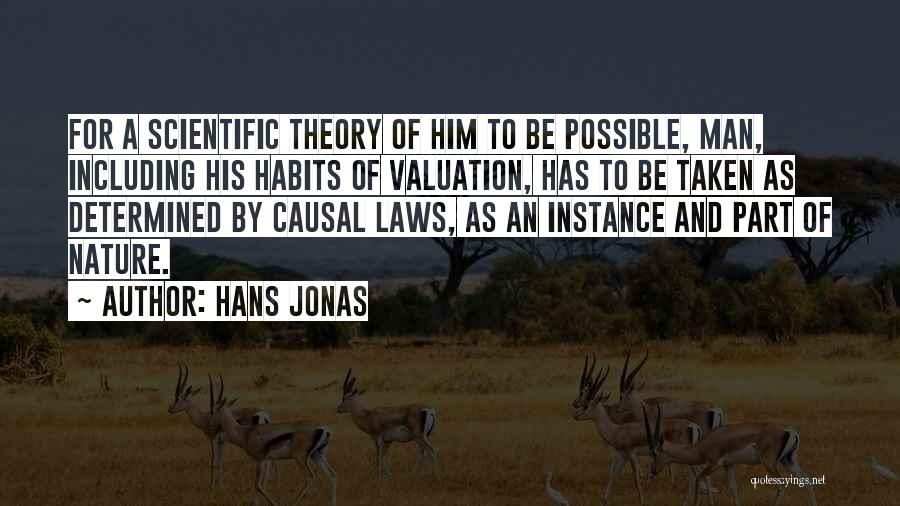 Hans Jonas Quotes: For A Scientific Theory Of Him To Be Possible, Man, Including His Habits Of Valuation, Has To Be Taken As