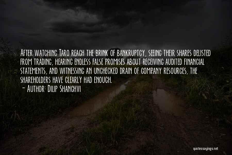 Dilip Shanghvi Quotes: After Watching Taro Reach The Brink Of Bankruptcy, Seeing Their Shares Delisted From Trading, Hearing Endless False Promises About Receiving