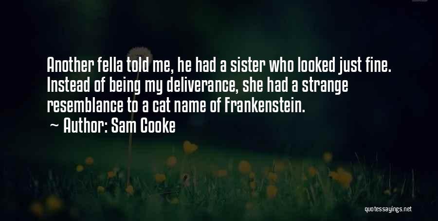 Sam Cooke Quotes: Another Fella Told Me, He Had A Sister Who Looked Just Fine. Instead Of Being My Deliverance, She Had A