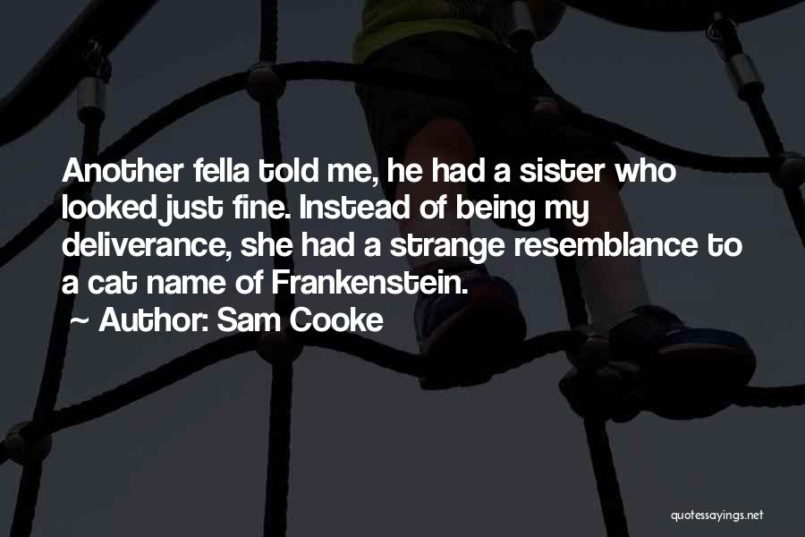 Sam Cooke Quotes: Another Fella Told Me, He Had A Sister Who Looked Just Fine. Instead Of Being My Deliverance, She Had A