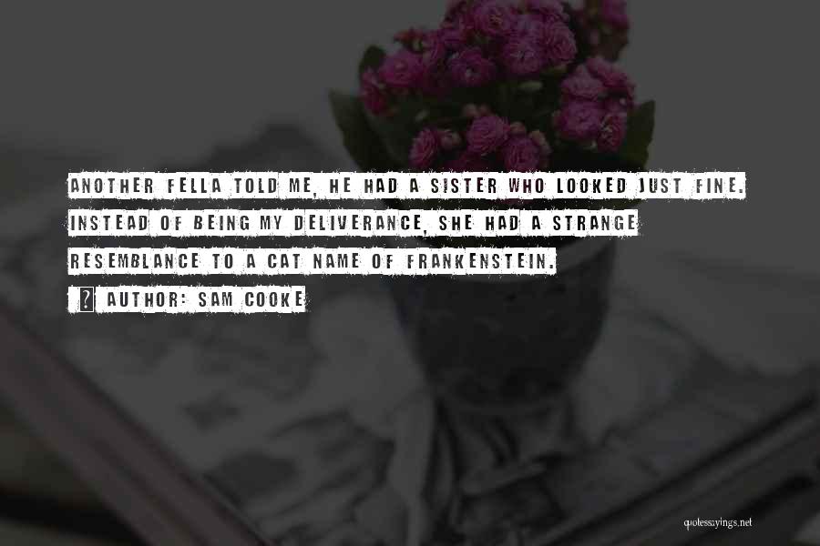 Sam Cooke Quotes: Another Fella Told Me, He Had A Sister Who Looked Just Fine. Instead Of Being My Deliverance, She Had A