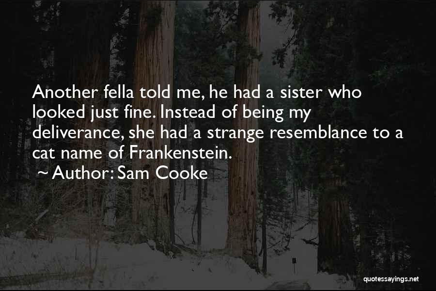 Sam Cooke Quotes: Another Fella Told Me, He Had A Sister Who Looked Just Fine. Instead Of Being My Deliverance, She Had A