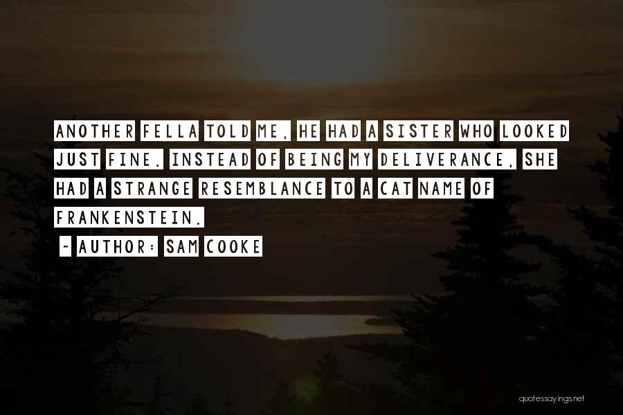 Sam Cooke Quotes: Another Fella Told Me, He Had A Sister Who Looked Just Fine. Instead Of Being My Deliverance, She Had A