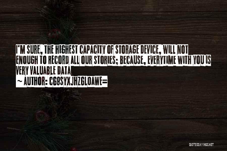 CG9sYXJhZGl0aWE= Quotes: I'm Sure, The Highest Capacity Of Storage Device, Will Not Enough To Record All Our Stories; Because, Everytime With You