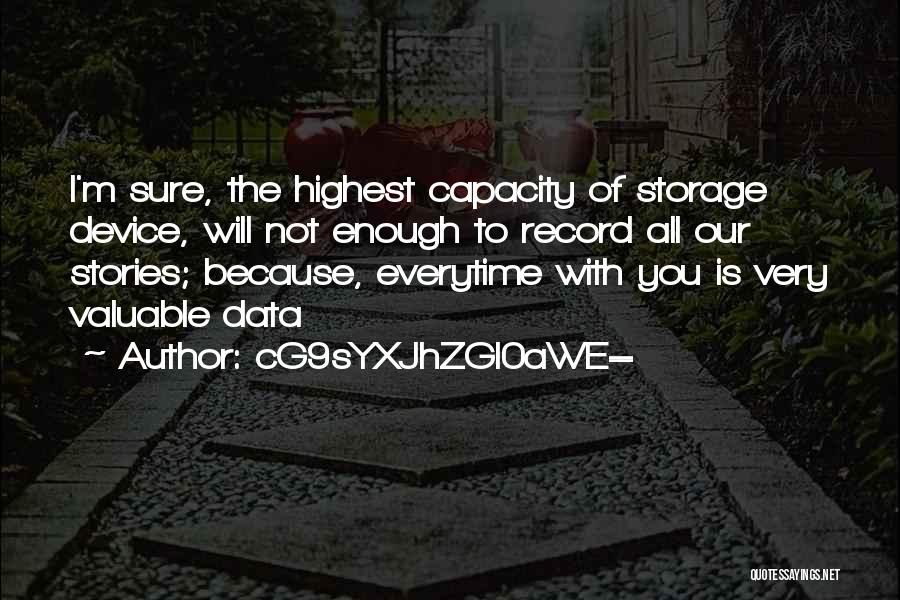 CG9sYXJhZGl0aWE= Quotes: I'm Sure, The Highest Capacity Of Storage Device, Will Not Enough To Record All Our Stories; Because, Everytime With You