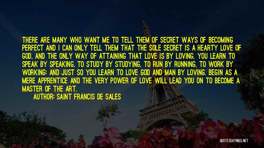 Saint Francis De Sales Quotes: There Are Many Who Want Me To Tell Them Of Secret Ways Of Becoming Perfect And I Can Only Tell