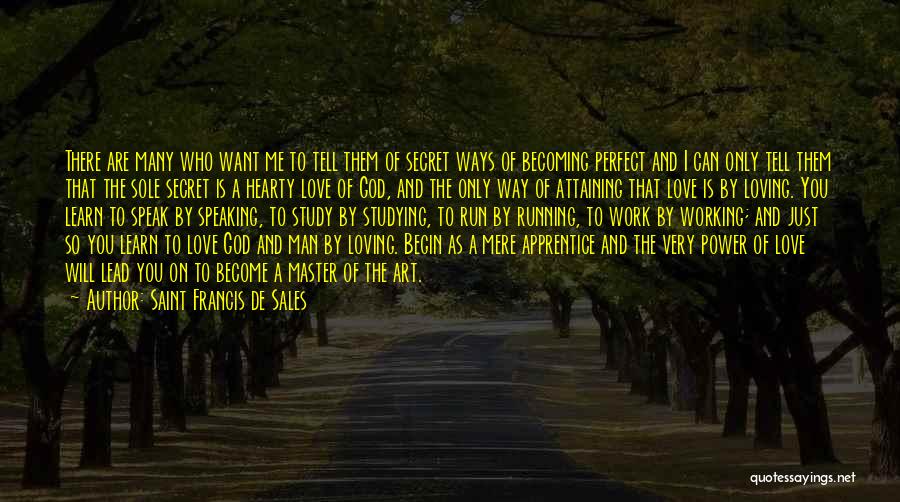 Saint Francis De Sales Quotes: There Are Many Who Want Me To Tell Them Of Secret Ways Of Becoming Perfect And I Can Only Tell