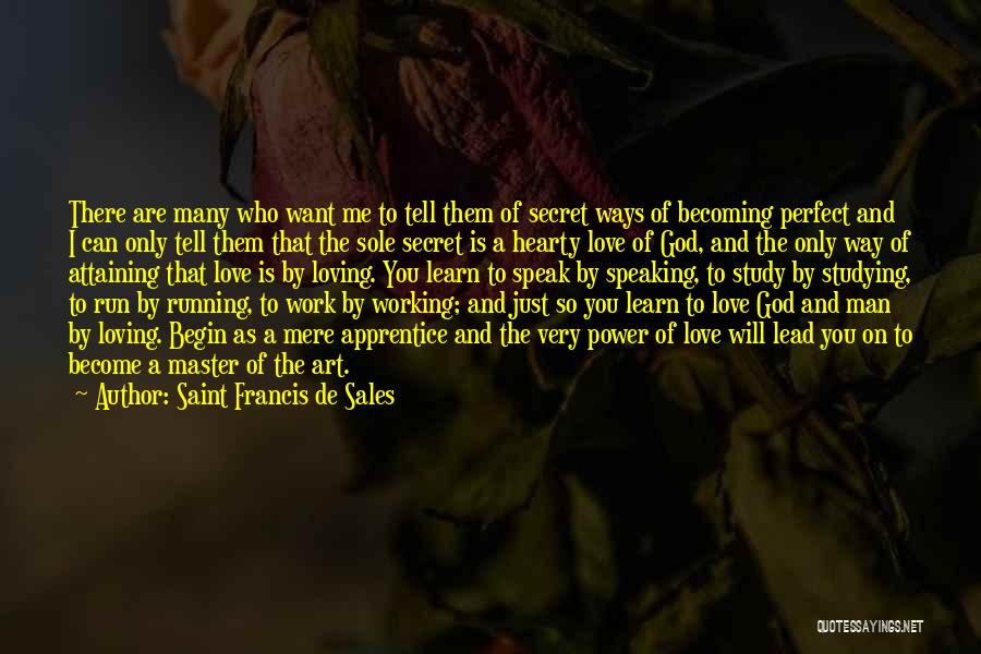 Saint Francis De Sales Quotes: There Are Many Who Want Me To Tell Them Of Secret Ways Of Becoming Perfect And I Can Only Tell