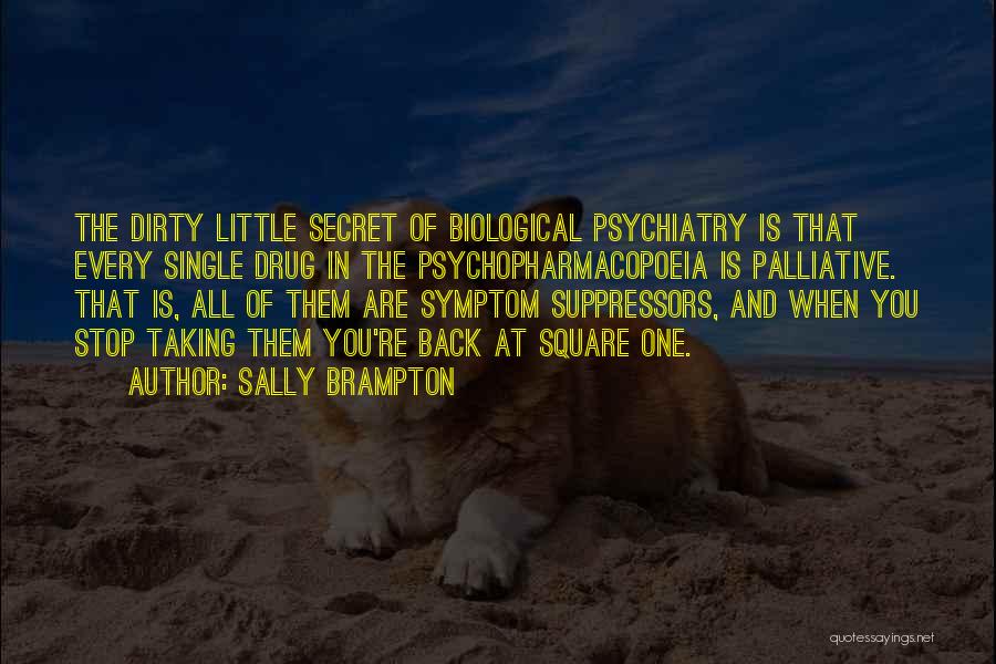 Sally Brampton Quotes: The Dirty Little Secret Of Biological Psychiatry Is That Every Single Drug In The Psychopharmacopoeia Is Palliative. That Is, All