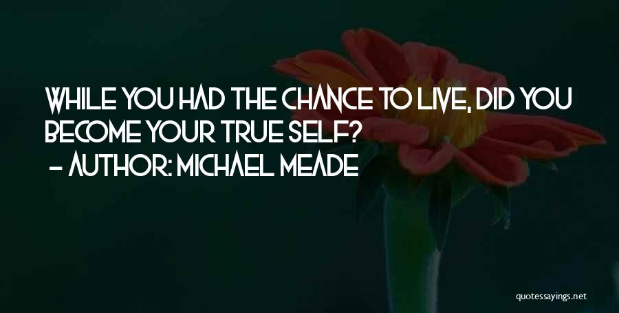 Michael Meade Quotes: While You Had The Chance To Live, Did You Become Your True Self?