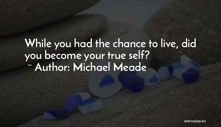 Michael Meade Quotes: While You Had The Chance To Live, Did You Become Your True Self?