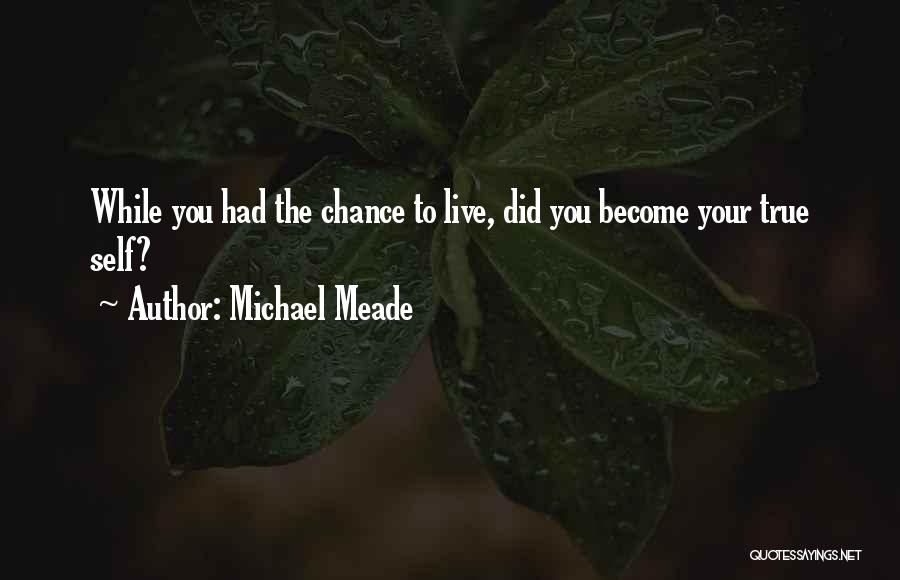 Michael Meade Quotes: While You Had The Chance To Live, Did You Become Your True Self?