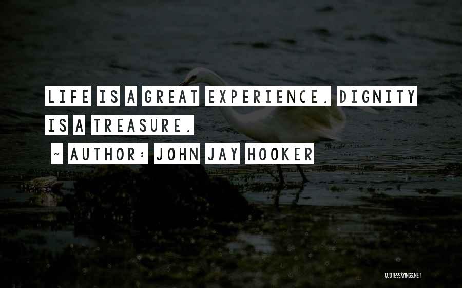 John Jay Hooker Quotes: Life Is A Great Experience. Dignity Is A Treasure.