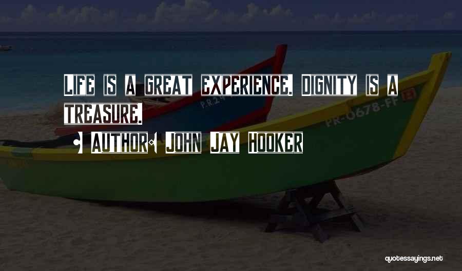 John Jay Hooker Quotes: Life Is A Great Experience. Dignity Is A Treasure.