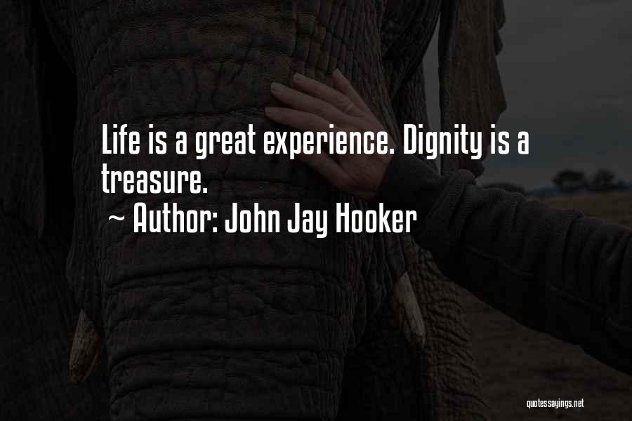 John Jay Hooker Quotes: Life Is A Great Experience. Dignity Is A Treasure.