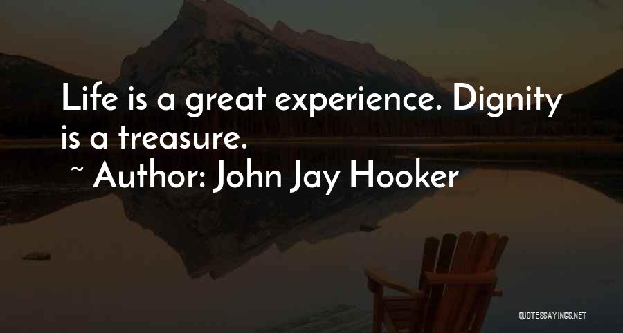 John Jay Hooker Quotes: Life Is A Great Experience. Dignity Is A Treasure.