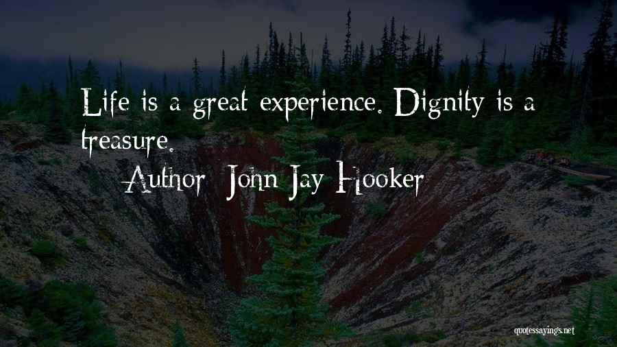John Jay Hooker Quotes: Life Is A Great Experience. Dignity Is A Treasure.
