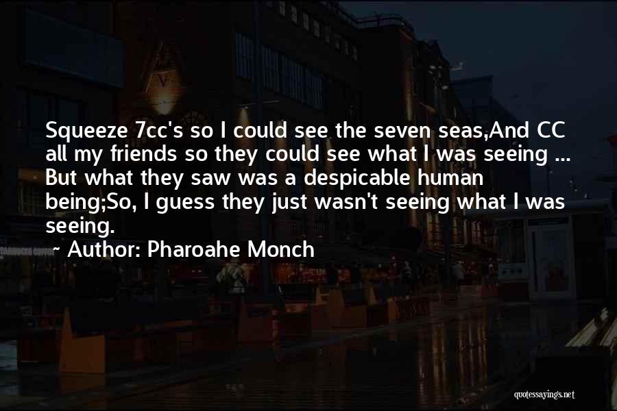 Pharoahe Monch Quotes: Squeeze 7cc's So I Could See The Seven Seas,and Cc All My Friends So They Could See What I Was