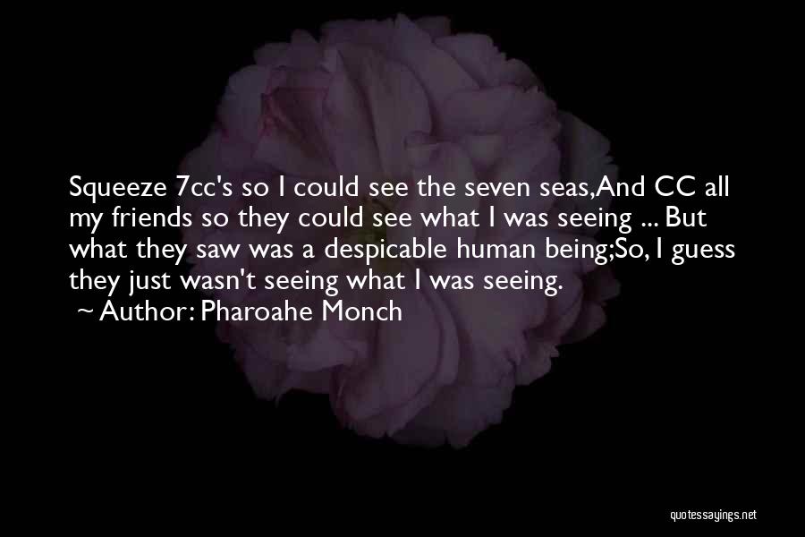 Pharoahe Monch Quotes: Squeeze 7cc's So I Could See The Seven Seas,and Cc All My Friends So They Could See What I Was