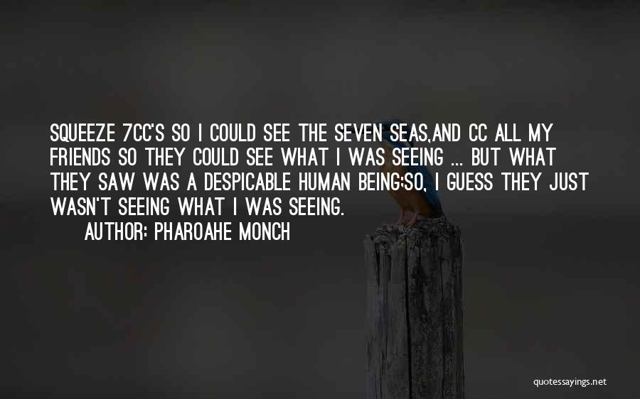 Pharoahe Monch Quotes: Squeeze 7cc's So I Could See The Seven Seas,and Cc All My Friends So They Could See What I Was