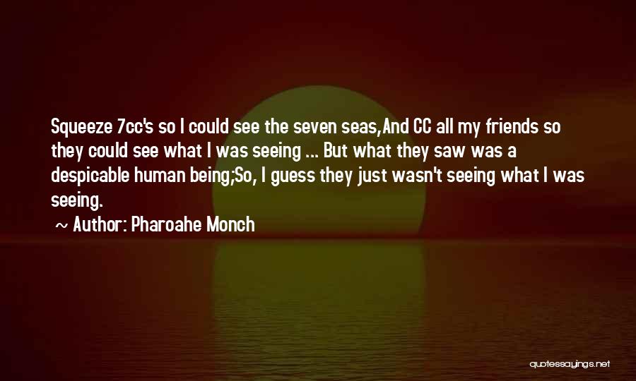 Pharoahe Monch Quotes: Squeeze 7cc's So I Could See The Seven Seas,and Cc All My Friends So They Could See What I Was