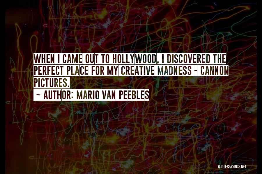 Mario Van Peebles Quotes: When I Came Out To Hollywood, I Discovered The Perfect Place For My Creative Madness - Cannon Pictures.