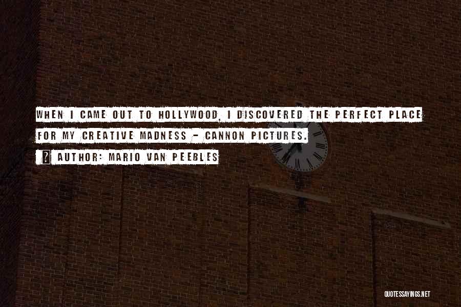 Mario Van Peebles Quotes: When I Came Out To Hollywood, I Discovered The Perfect Place For My Creative Madness - Cannon Pictures.