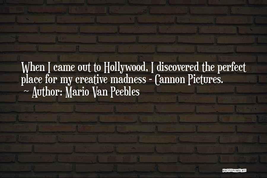 Mario Van Peebles Quotes: When I Came Out To Hollywood, I Discovered The Perfect Place For My Creative Madness - Cannon Pictures.