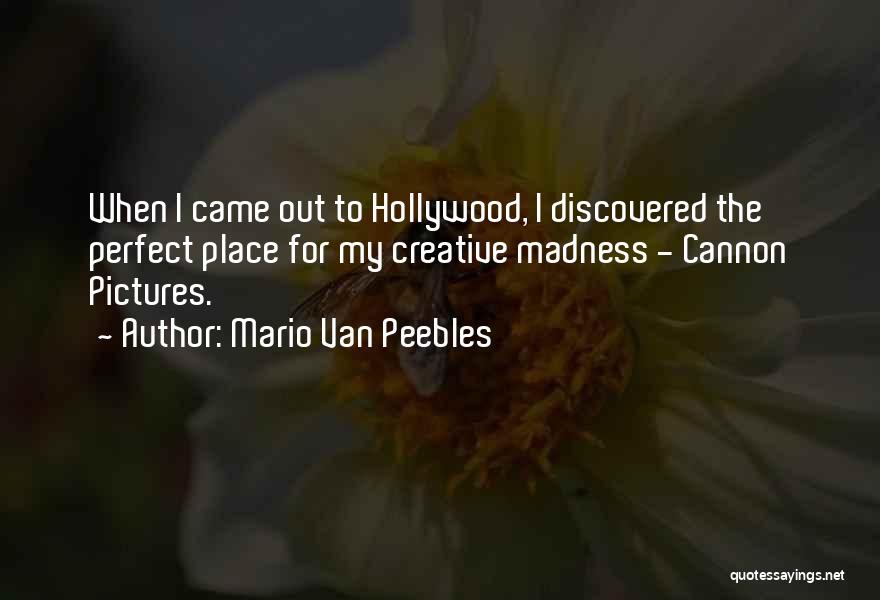 Mario Van Peebles Quotes: When I Came Out To Hollywood, I Discovered The Perfect Place For My Creative Madness - Cannon Pictures.
