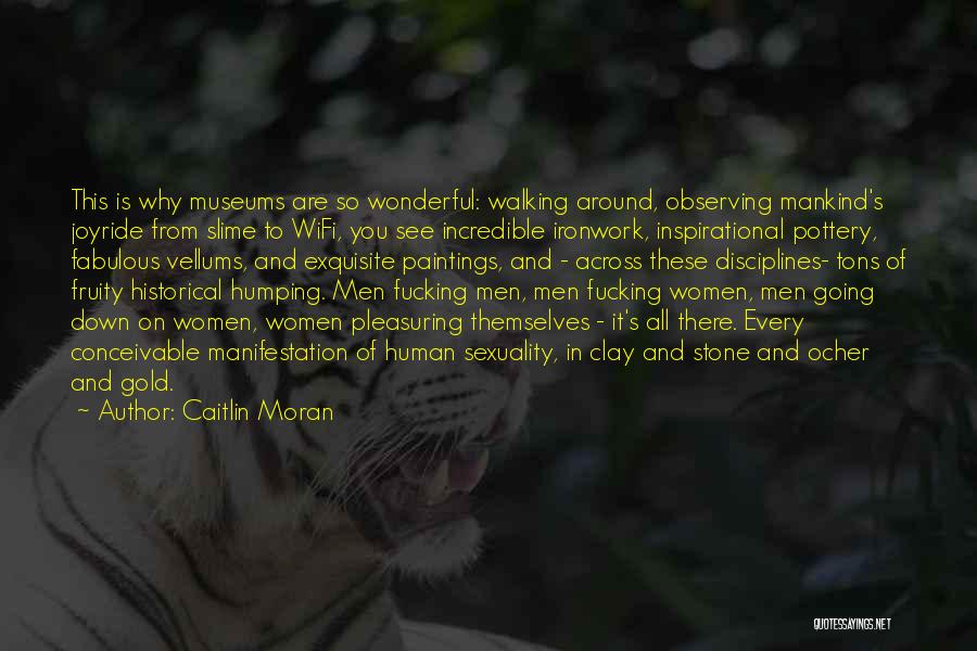 Caitlin Moran Quotes: This Is Why Museums Are So Wonderful: Walking Around, Observing Mankind's Joyride From Slime To Wifi, You See Incredible Ironwork,