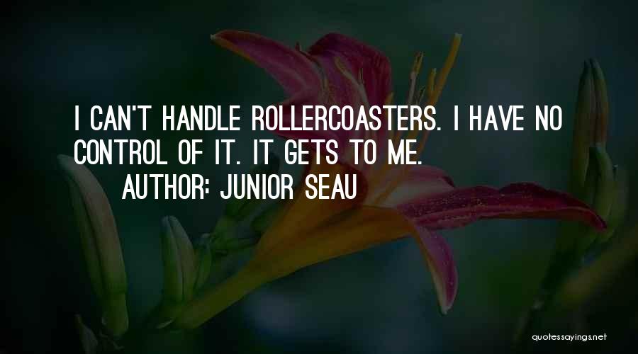 Junior Seau Quotes: I Can't Handle Rollercoasters. I Have No Control Of It. It Gets To Me.