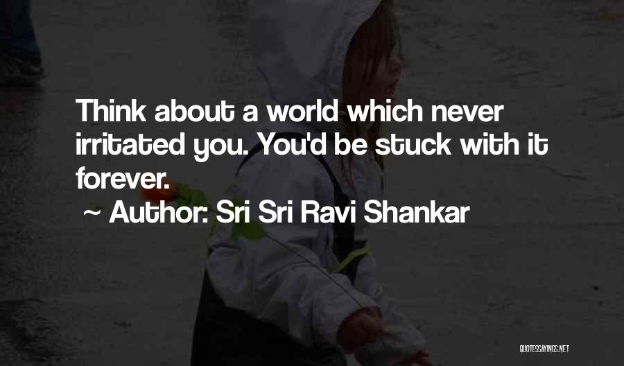 Sri Sri Ravi Shankar Quotes: Think About A World Which Never Irritated You. You'd Be Stuck With It Forever.