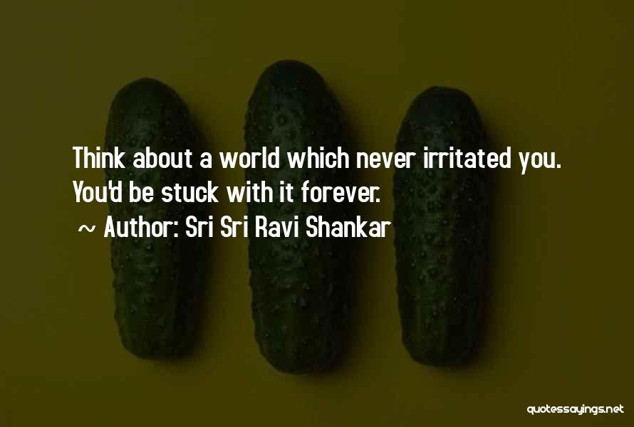 Sri Sri Ravi Shankar Quotes: Think About A World Which Never Irritated You. You'd Be Stuck With It Forever.