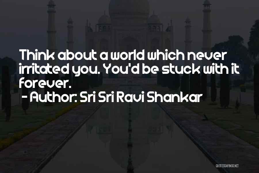 Sri Sri Ravi Shankar Quotes: Think About A World Which Never Irritated You. You'd Be Stuck With It Forever.