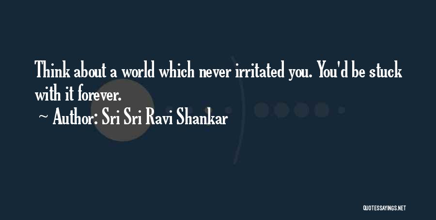 Sri Sri Ravi Shankar Quotes: Think About A World Which Never Irritated You. You'd Be Stuck With It Forever.
