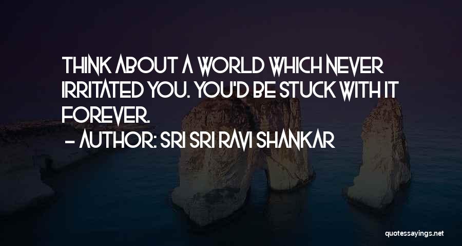 Sri Sri Ravi Shankar Quotes: Think About A World Which Never Irritated You. You'd Be Stuck With It Forever.