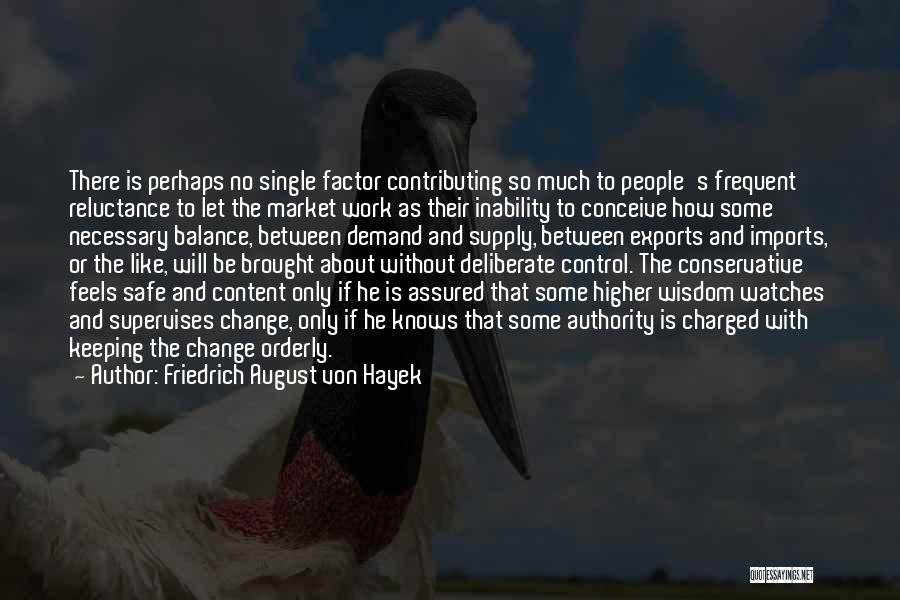 Friedrich August Von Hayek Quotes: There Is Perhaps No Single Factor Contributing So Much To People's Frequent Reluctance To Let The Market Work As Their