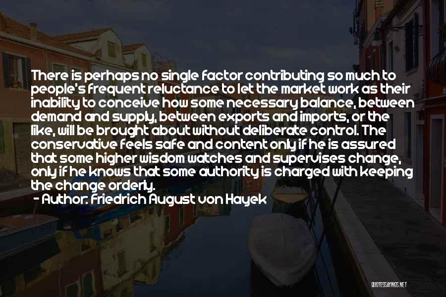 Friedrich August Von Hayek Quotes: There Is Perhaps No Single Factor Contributing So Much To People's Frequent Reluctance To Let The Market Work As Their