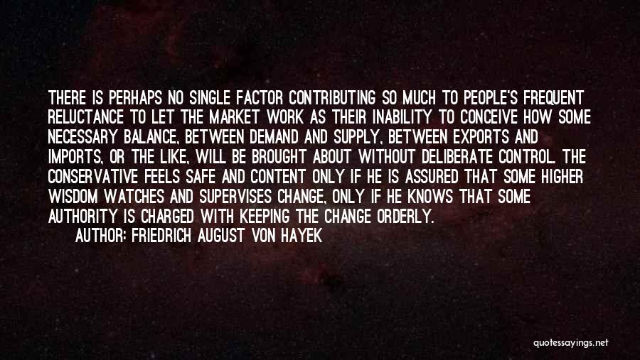 Friedrich August Von Hayek Quotes: There Is Perhaps No Single Factor Contributing So Much To People's Frequent Reluctance To Let The Market Work As Their