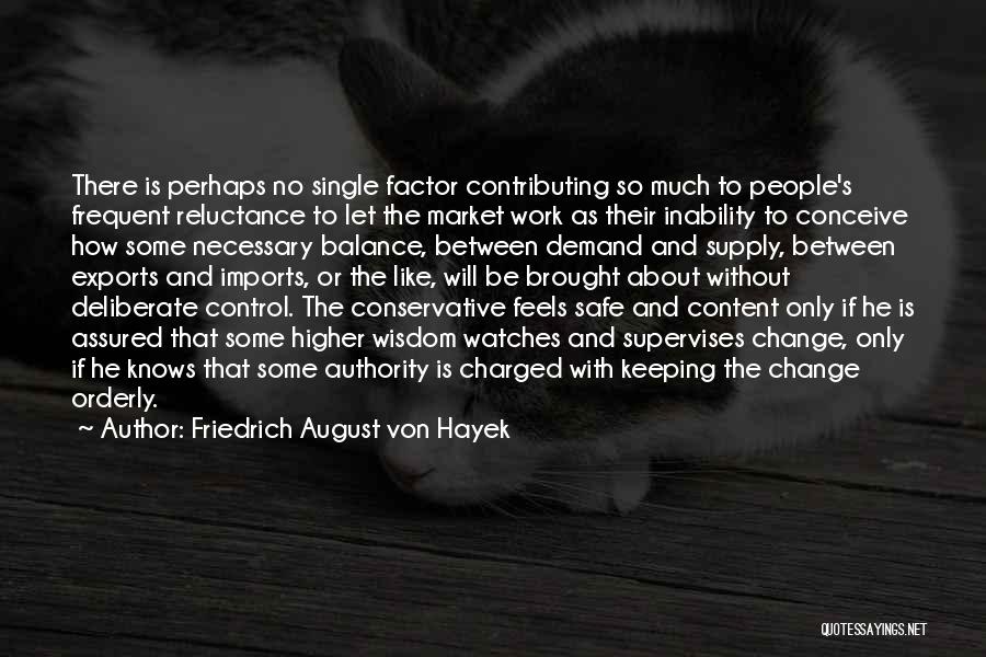 Friedrich August Von Hayek Quotes: There Is Perhaps No Single Factor Contributing So Much To People's Frequent Reluctance To Let The Market Work As Their