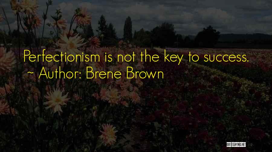 Brene Brown Quotes: Perfectionism Is Not The Key To Success.